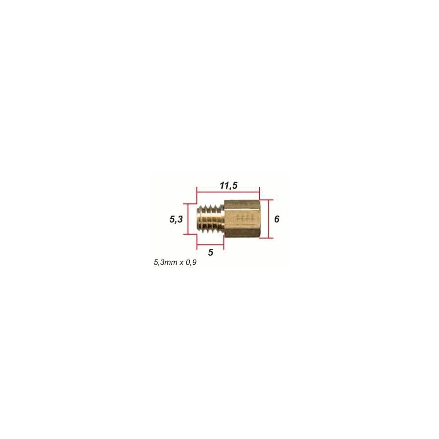 Mikuni - 4/042... - Gicleur M5.3x0.90 - Hex - ø 1.600 Mikuni - 4/042... - Gicleur M5.3x0.90 - Hex - ø 1.600