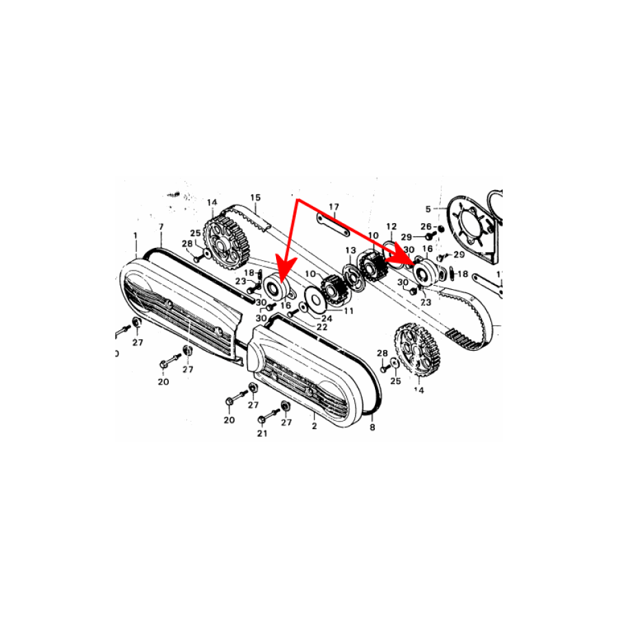 Service Moto Pieces|Distribution - Guide - FT500 / XL500 R/S|Distribution|120,00 €