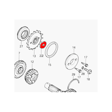 Service Moto Pieces|Rondelle - Sortie Boite 10.2mm|Moteur|4,85 €