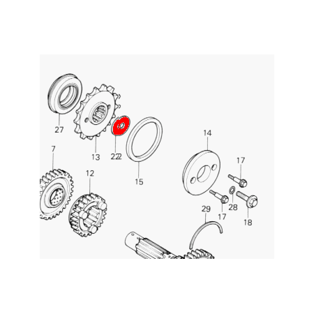 Rondelle - Sortie Boite 10.2mm