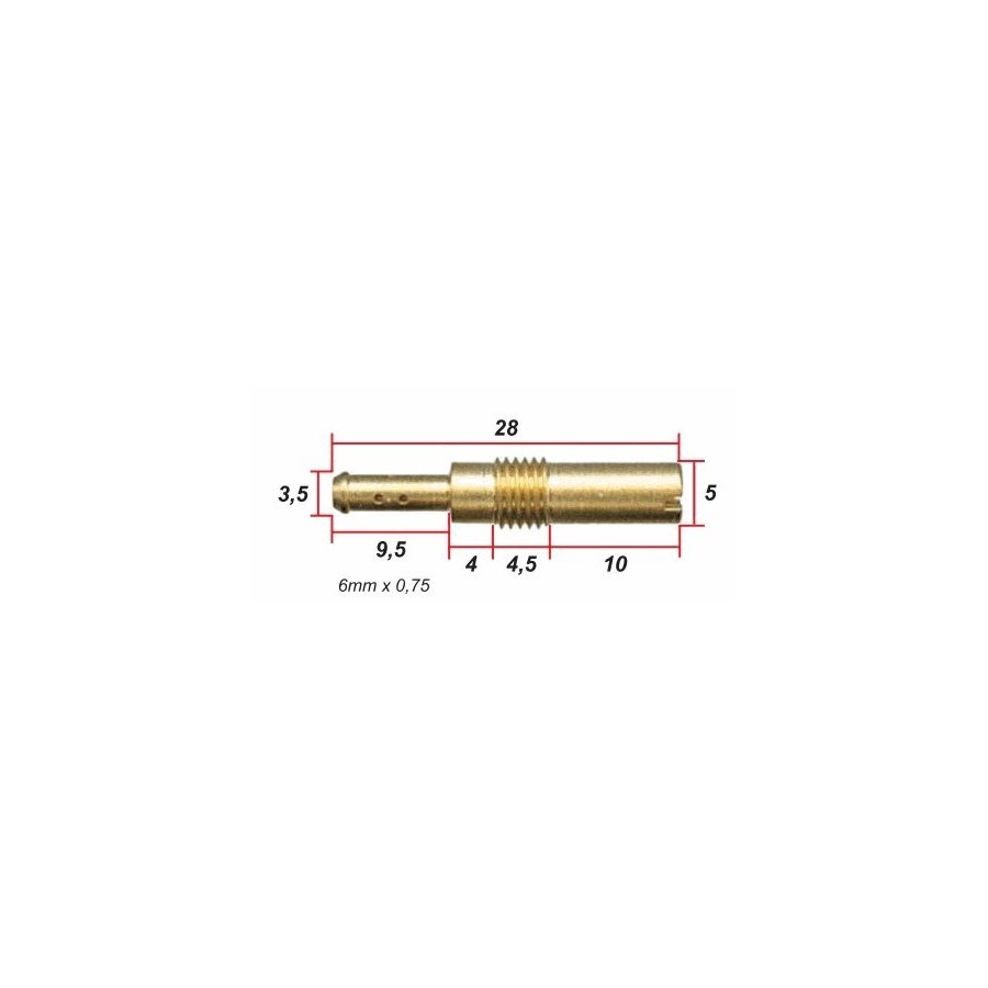 Service Moto Pieces|Gicleur M5 - ø 1.475 - N102.221 (99101-393)|Gicleur a visser - M5|3,60 €