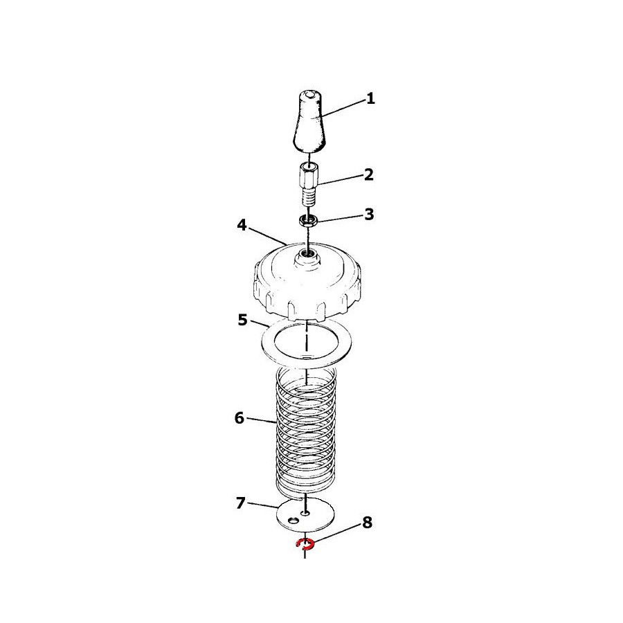 Carburateur - Circlips d’aiguille - VM28/132 - VM26/8637