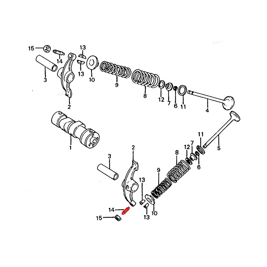 Soupape - Vis de reglage - (x1) - CB125-175-185-200-250.....