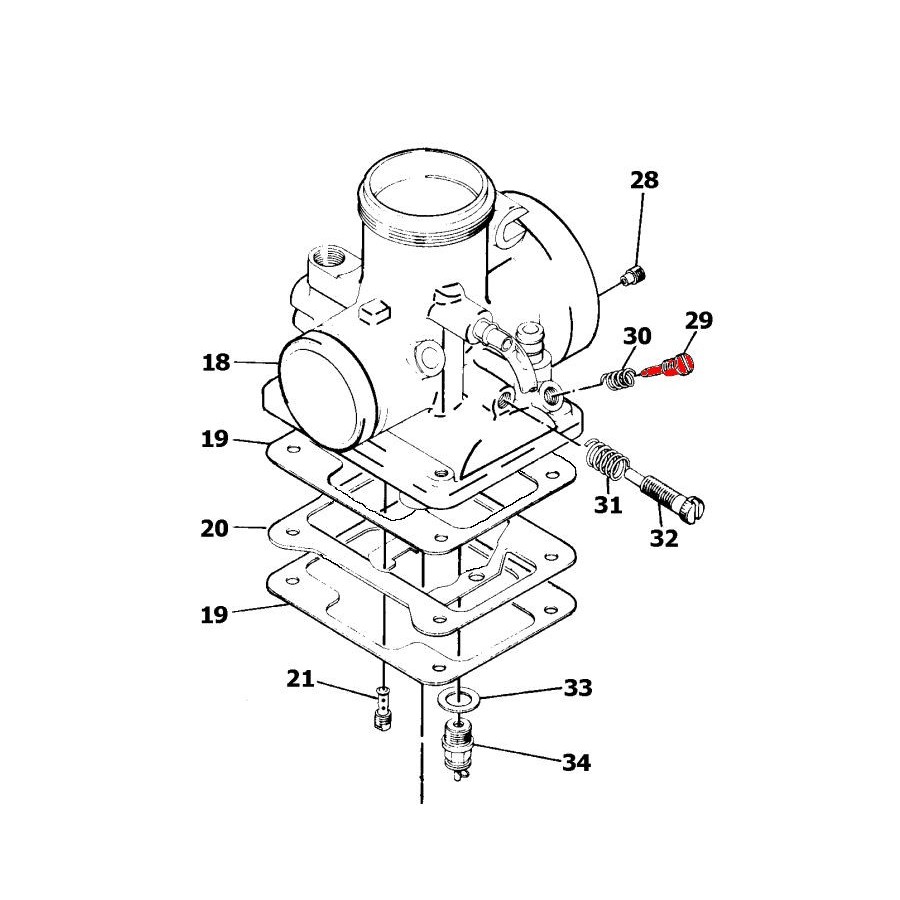 Service Moto Pieces|Carburateur - Puit d'aiguille - ø 2.71 - VM30-VM32-VM34-VM36 - 990-793-004-Q5|VM32-193|16,70 €