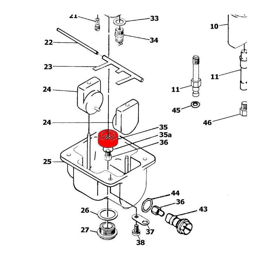 Service Moto Pieces|Carburateur - Puit d'aiguille - ø2.66 - VM30-VM32-VM34-VM36 - 990-793-004-P2|VM32-193|16,70 €