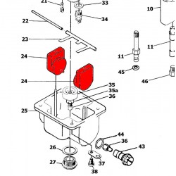Service Moto Pieces|Robinet - Kit réparation - XS36 - ... - SR500 - XS750 - XS1100|Reservoir - robinet|29,70 €