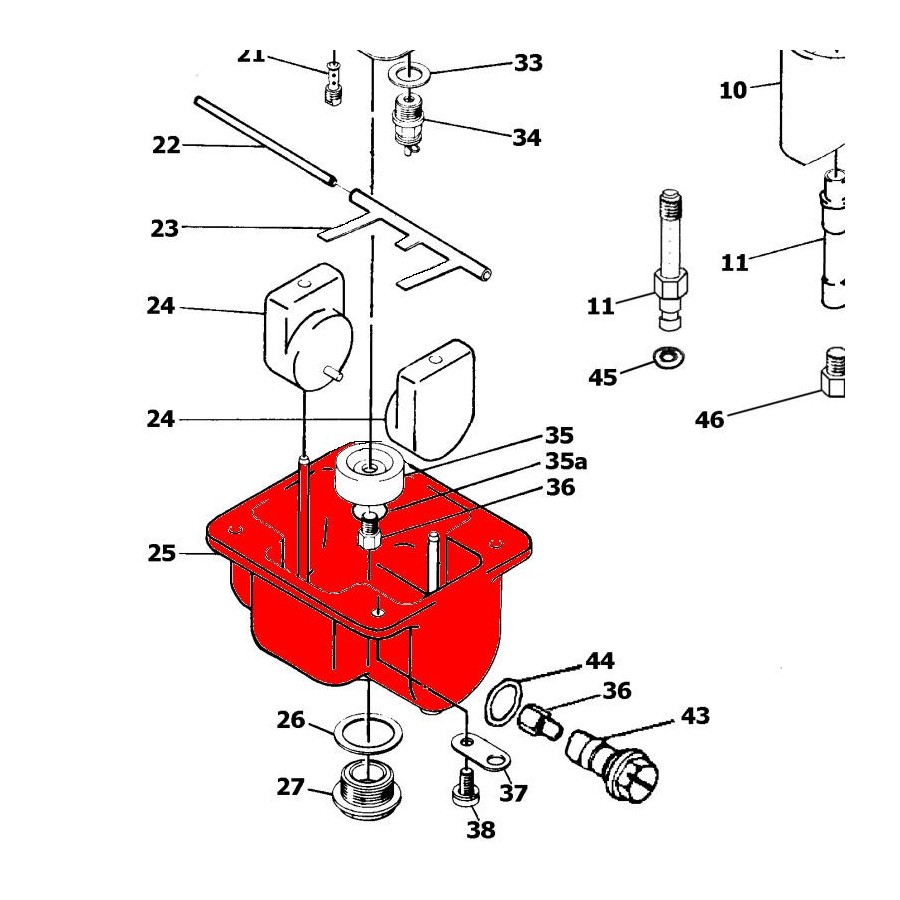 Service Moto Pieces|Frein - Etrier - Joint de piston - ø 24.90 - (x1)|Guidon - Poignée - Levier - Compteur|8,90 €