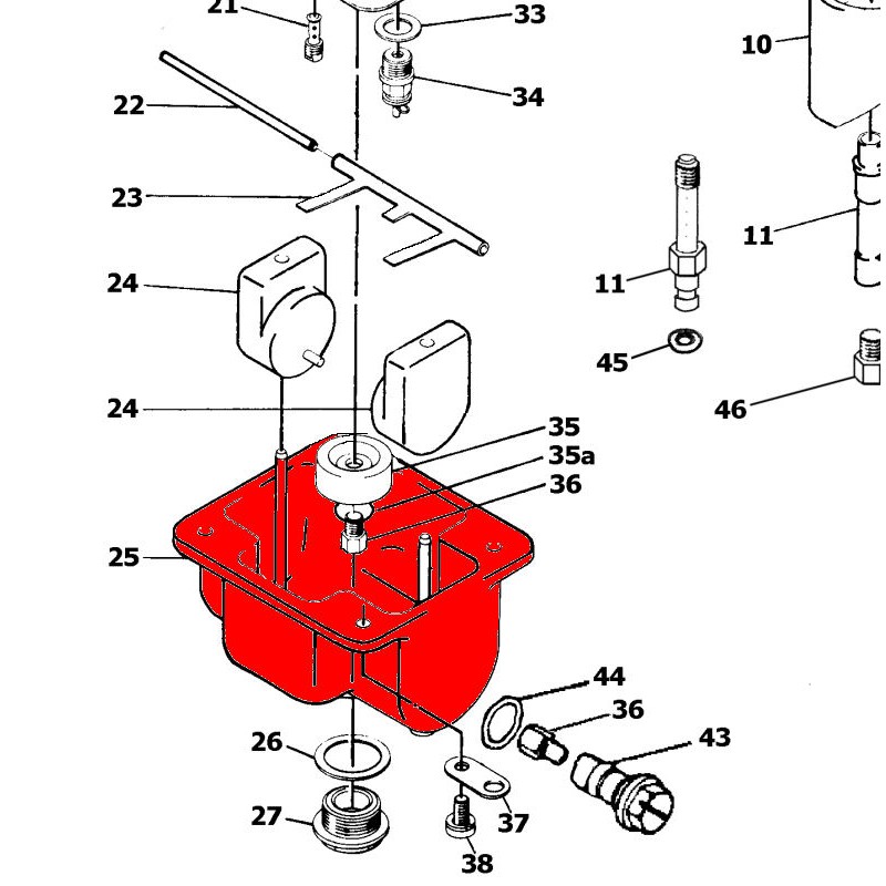 Service Moto Pieces|VM34/68 - Cuve carburateur |Flotteur|62,50 €