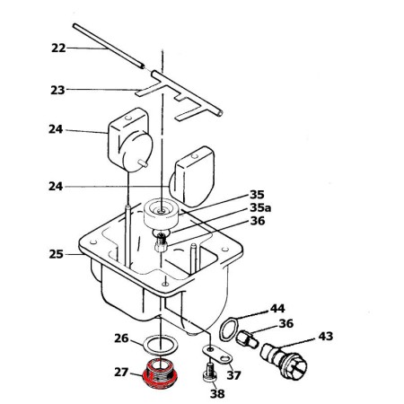 VM28/253 - Bouchon de cuve de carburateur 