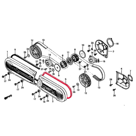 Service Moto Pieces|Distribution - Joint de carter avant Gauche - GL1000-GL1100|Distribution|56,00 €