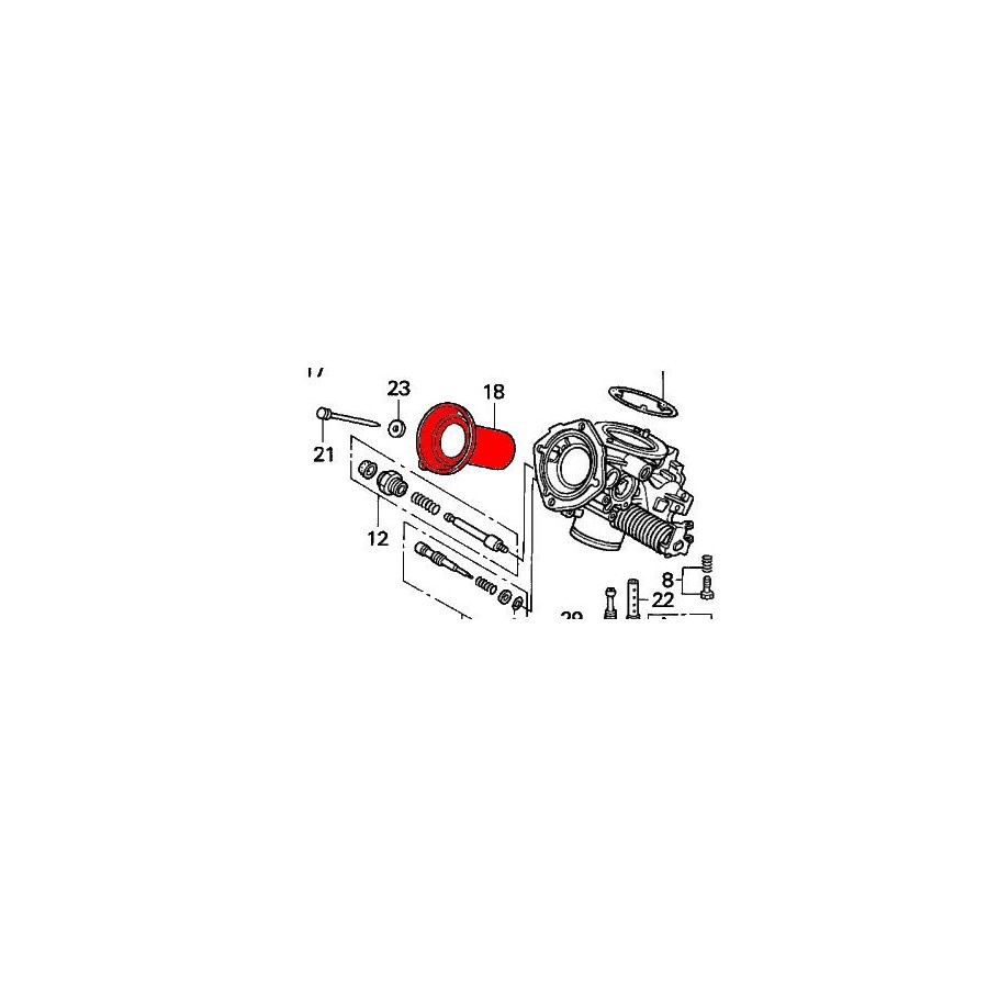 Carburateur - Boisseau - 16111-MY7-610 - VFR750 F - (RC36) - 1990-1993 - Carburateur - Boisseau - 16111-MY7-610 - VFR750 F - (RC36) - 1990-1993 -
