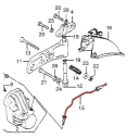 Frein - Pre-Durite de frein - Gauche - CB750 K2 - K6