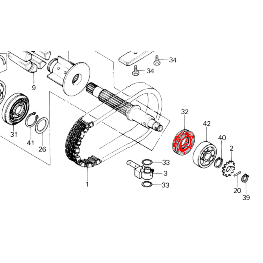 Service Moto Pieces|Embrayage - Levier - GSF 400/600/1200 ... GSX600/750 ... 57620-19C01|1995 - GSF600|20,50 €