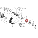 Arbre primaire - Joint cote pompe a huile - 25x47x10mm