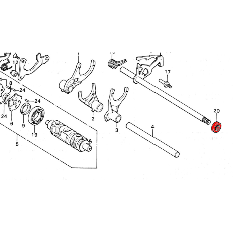 Service Moto Pieces|Robinet - essence - 132-24522-00 -  498-24522-00 - RD125 - (AS3) - 1971-1974 - joint de crepine |Joint - Carter|11,80 €