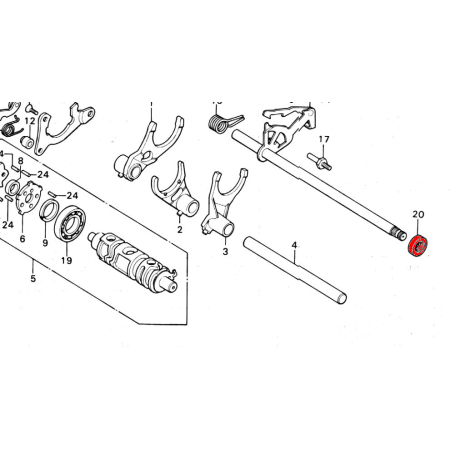 Service Moto Pieces|Moteur - Joint Spy - 12.5x25x8mm - selecteur - 91204-425-003|Joint - Carter|8,10 €