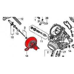 Service Moto Pieces|Carburateur - Boisseau avec membrane (X1) - CB500 - (PC26-PC32)|Boisseau - Membrane - Aiguille|202,00 €