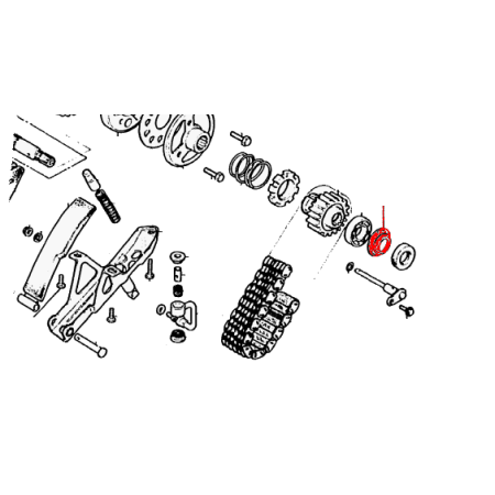 Moteur - Rondelle Joint - etancheïté d'huile 25x52mm - CBX1000