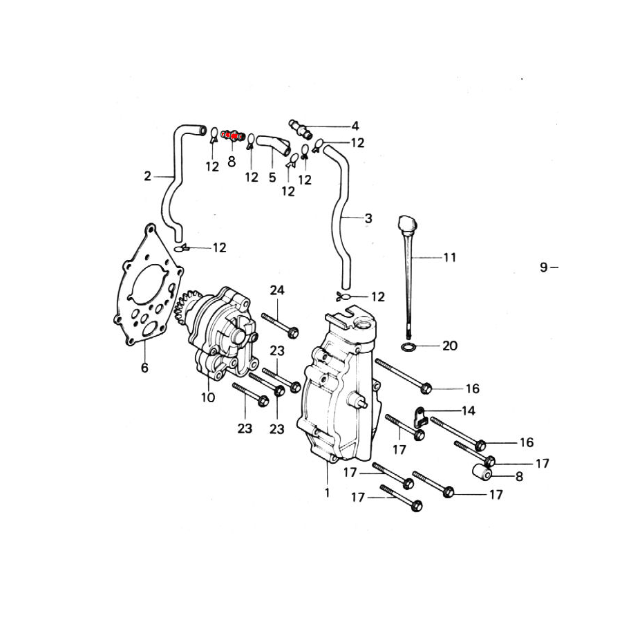 Service Moto Pieces|Moteur - Joint a levre - Spi - S1 250 - S2 350|Joint - Carter|43,60 €