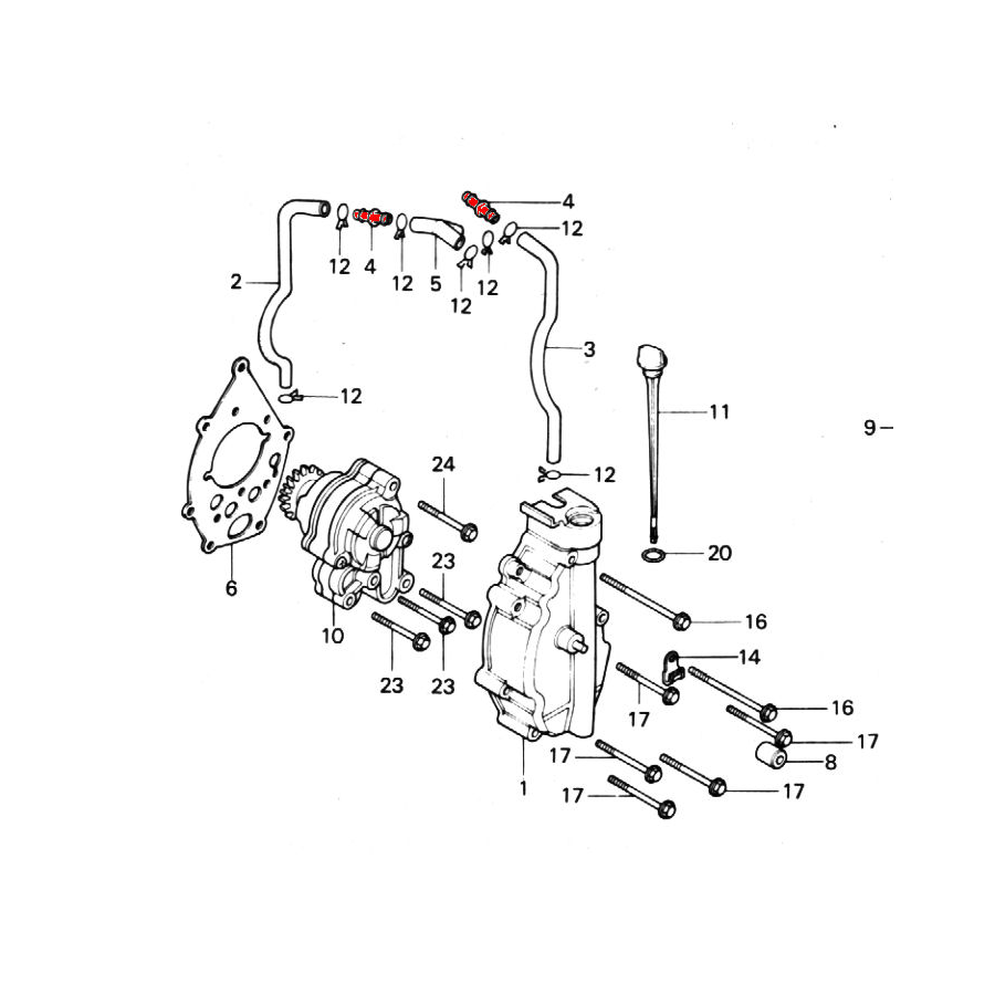 Service Moto Pieces|Carburateur - joint de Couvercle - 16010-323-315 - CB500-CB550|Joint de cuve|2,90 €