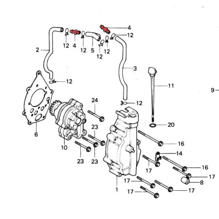 Service Moto Pieces|Durite d'huile - Entretoise de connexion |Joint - Carter|4,90 €