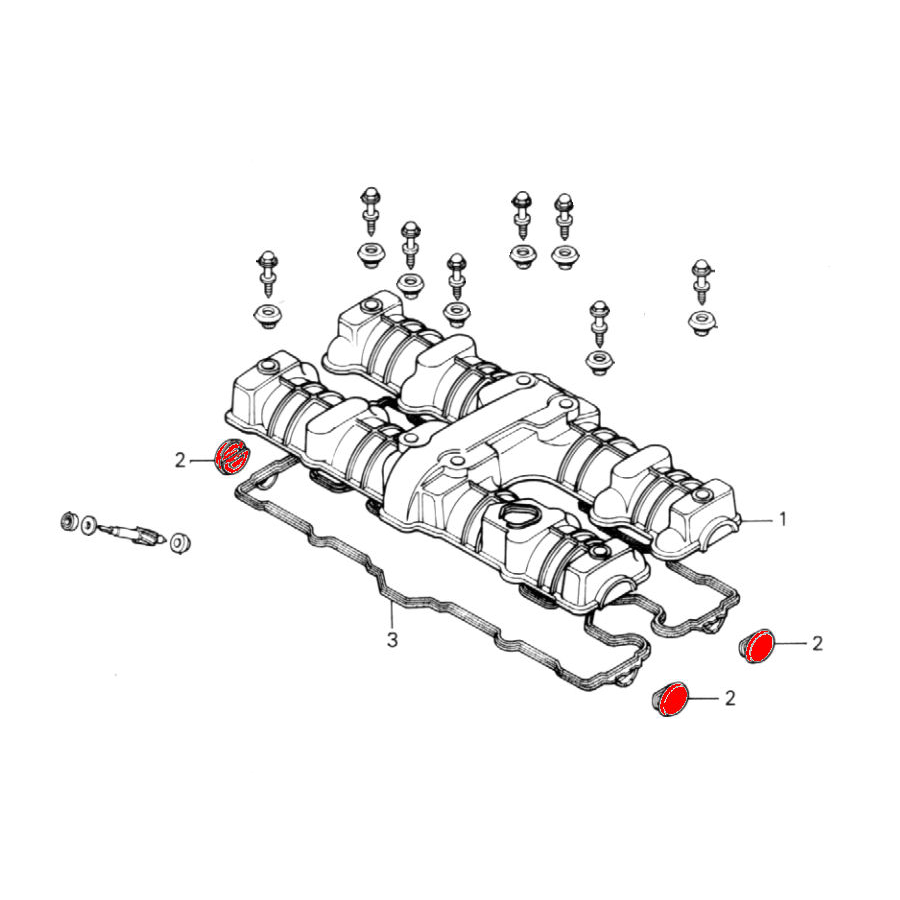 Service Moto Pieces|Soupape - Echappement - CBX750F|Couvercle culasse - cache culbuteur|59,90 €