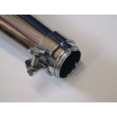 Echappement - Silencieux - Megaphone Dunstall - Chrome - long 70cm