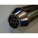 Echappement - Silencieux - Megaphone Dunstall - Chrome - long 70cm