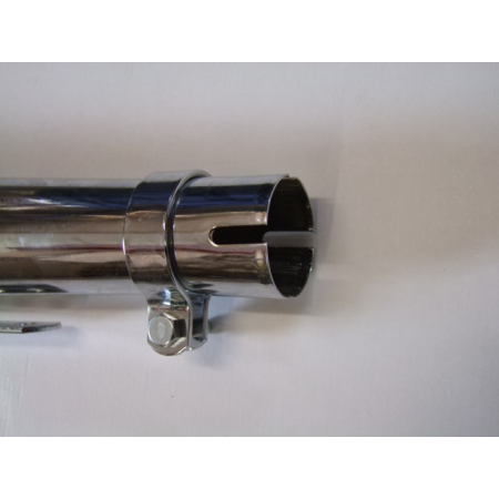 Echappement - Silencieux - Chrome - Long 59cm (universel)