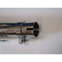Echappement - Silencieux - Chrome - Long 59cm (universel)