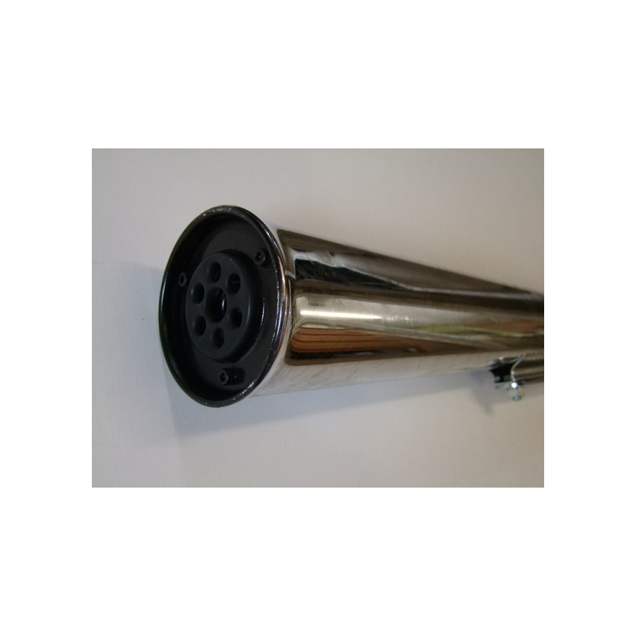 Echappement - Silencieux - Chrome - Long 59cm (universel)