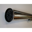 Echappement - Silencieux - Chrome - Long 59cm (universel)