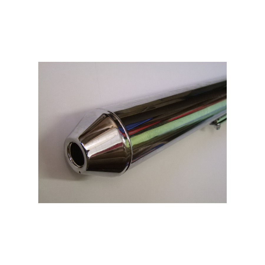 Service Moto Pieces|Echappement - Silencieux - Megaphone - Chrome - long 47cm|Silencieux universel|89,00 €