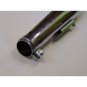 Echappement - Silencieux - Megaphone - (megacone) -  Chrome - long 48cm