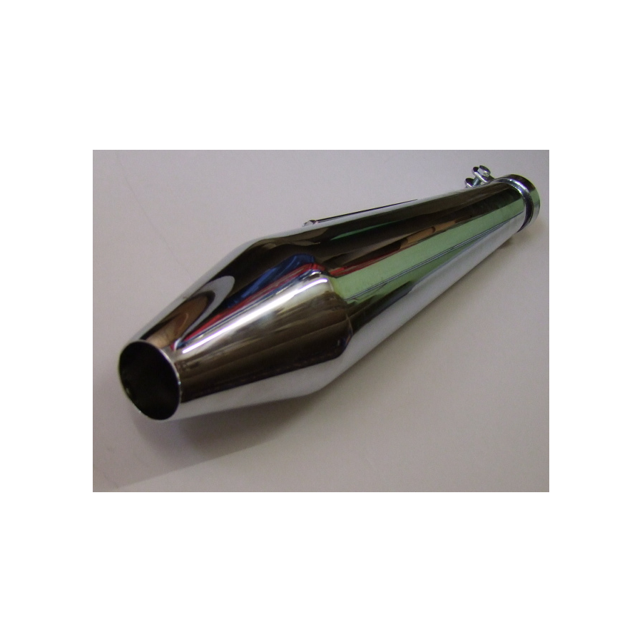 Service Moto Pieces|Echappement - Silencieux - Megaphone - Chrome - long 47cm|Silencieux universel|89,00 €