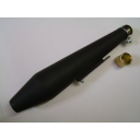 Echappement - Silencieux - Megaphone - (megaton) - NOIR - long 48cm