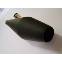 Echappement - Silencieux - Megaphone - (megaton) - NOIR - long 48cm