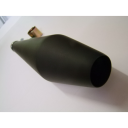 Echappement - Silencieux - Megaphone - (megaton) - NOIR - long 48cm