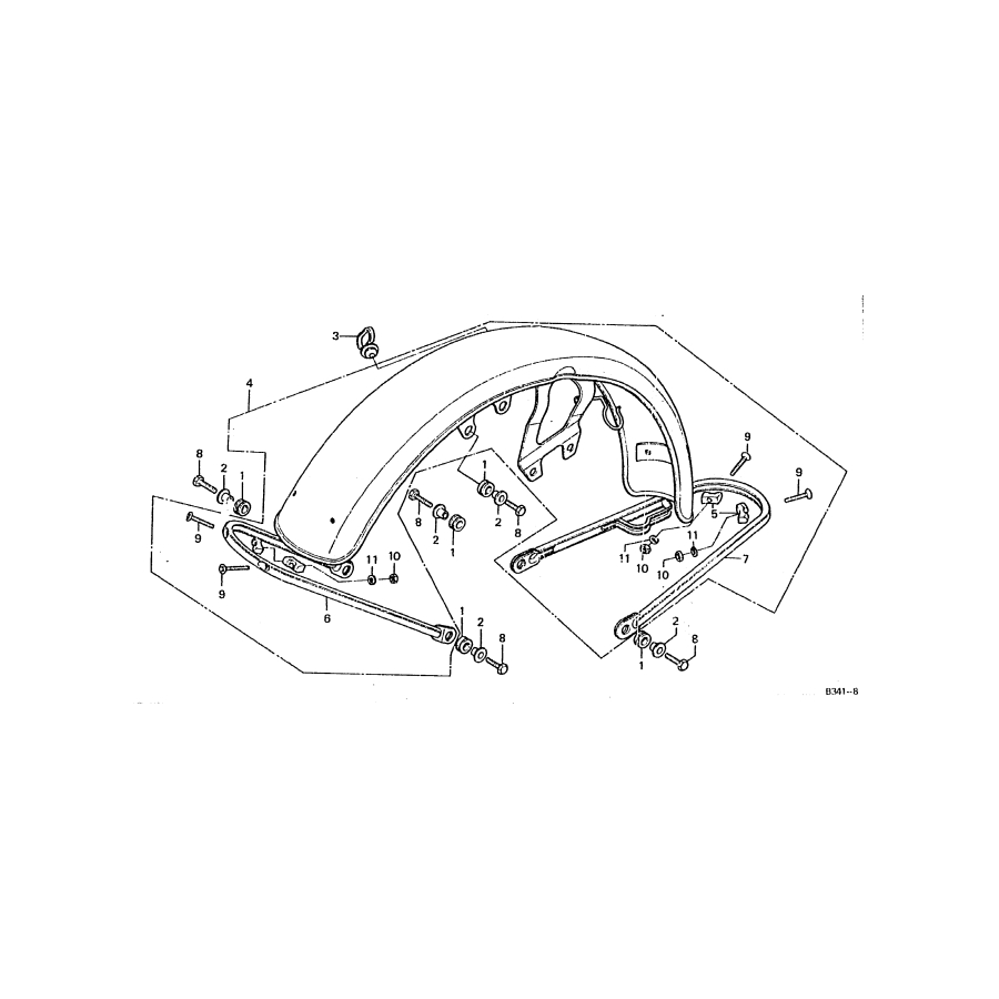 Service Moto Pieces|Garde boue - Avant - CB125s|Garde boue|199,00 €