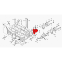 Moteur - Pipe admission - Coté moteur Droit - CB125T