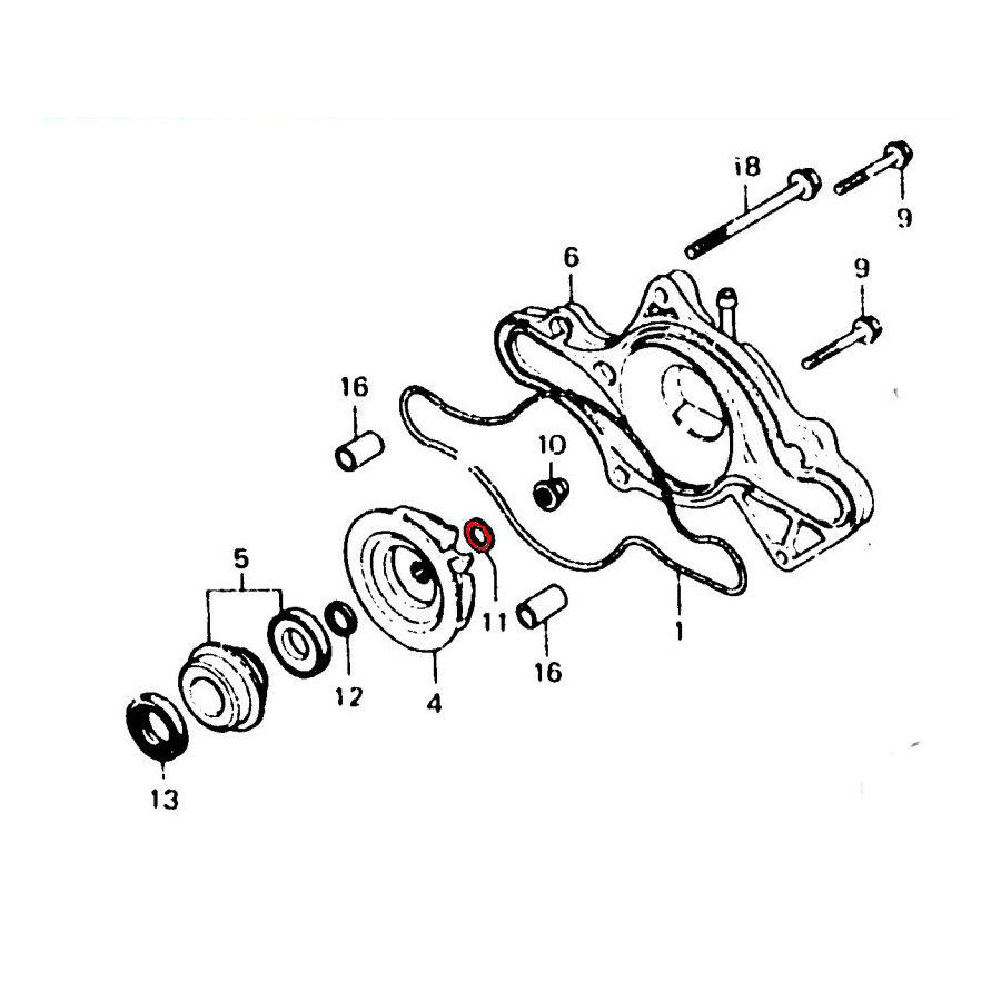 Service Moto Pieces|Distribution - Joint torique - ø 6.50 x3.00 mm -  CX400 - CX500 - GL500|Joint Torique|2,72 €