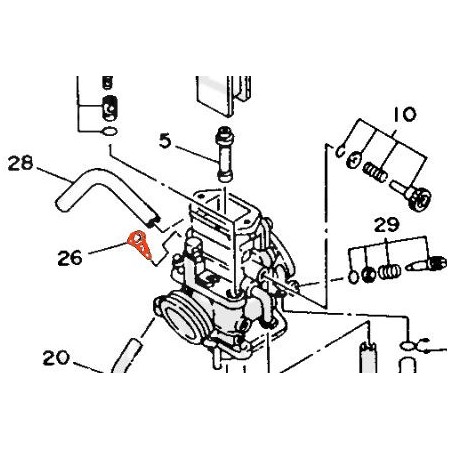 TZR125 - (....) - 1993-1995 - Filtre a air  de carburateur - 1KT-14994-00 