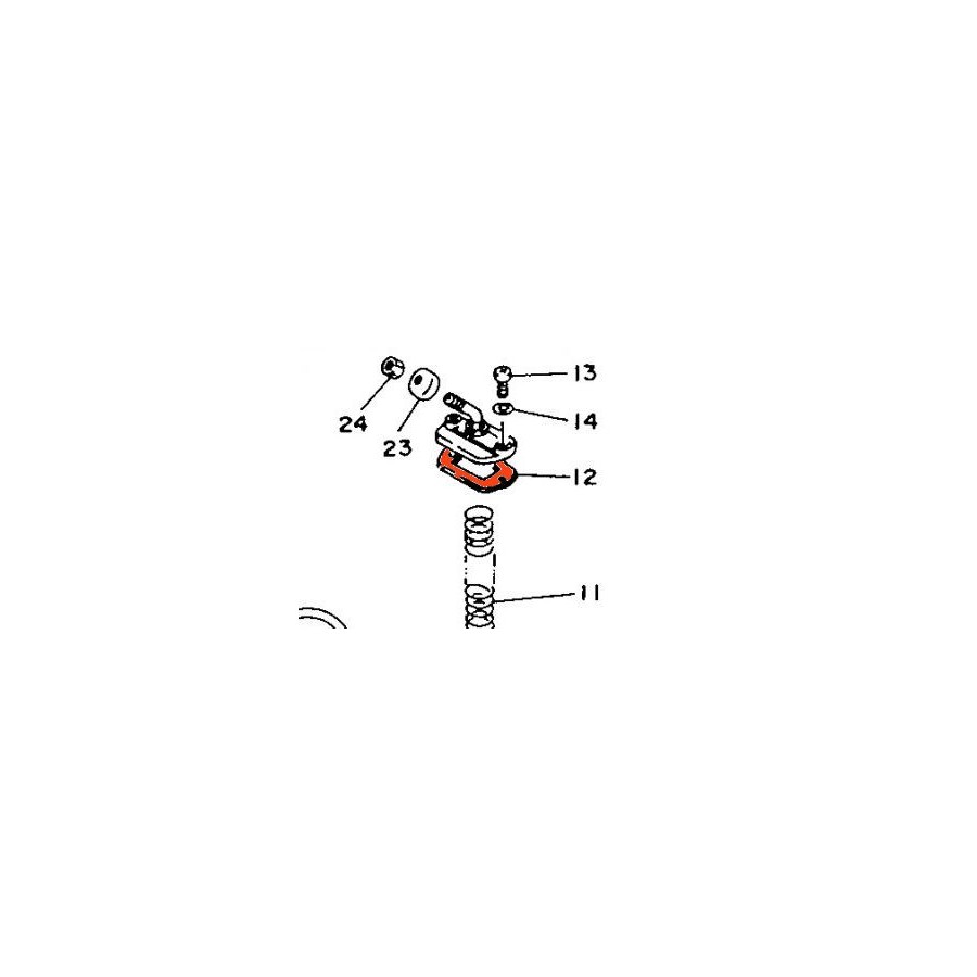 TZR125 - (4FL) - 1989-1995 - Joint superieur de carburateur - 1KT-14198-00