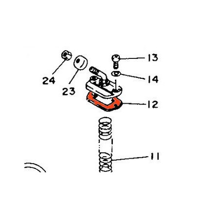 TZR125 - (4FL) - 1989-1995 - Joint superieur de carburateur - 1KT-14198-00