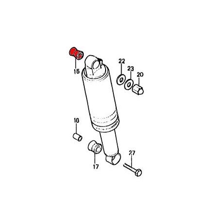 Amortisseur - caoutchouc haut - CB350 - GL1000 - .... - CB750..CB900