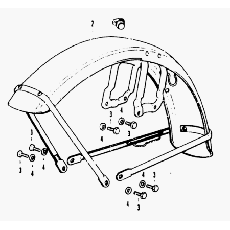 Garde boue Avant - CB350F / CB400F