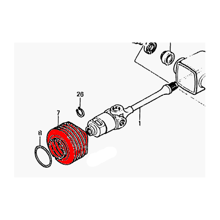 Service Moto Pieces|Cardan - Soufflet - GL1100 / GL1200|1984 - GL 1200 De|34,98 €