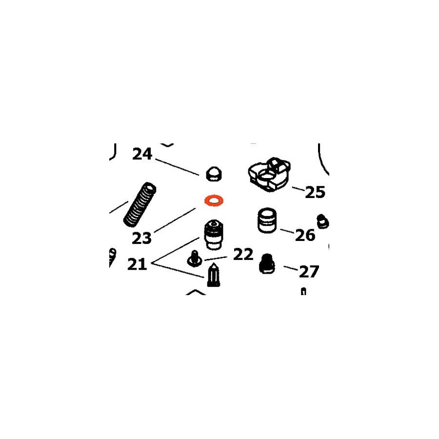 Carburateur - CR - FCR - Joint torique ( siege, liaison ) - ø 8.00 x1.50mm