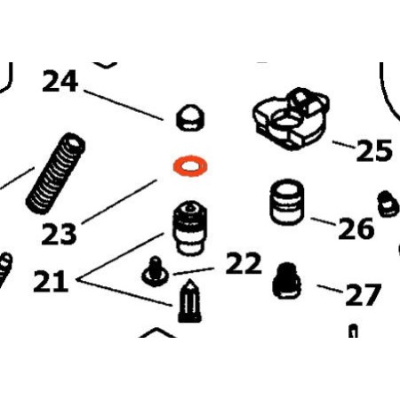 Carburateur - CR - FCR - Joint torique ( siege, liaison ) - ø 8.00 x1.50mm