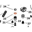 Carburateur - CR - FCR - Joint torique ( siege, liaison ) - ø 8.00 x1.50mm